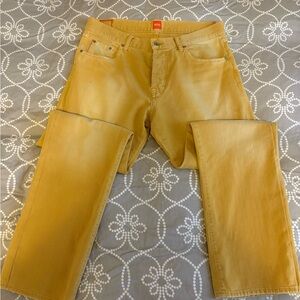 Hugo Boss Men's Mustard Slim Jeans